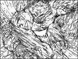 Scott Kolins Sasquatch pencil art