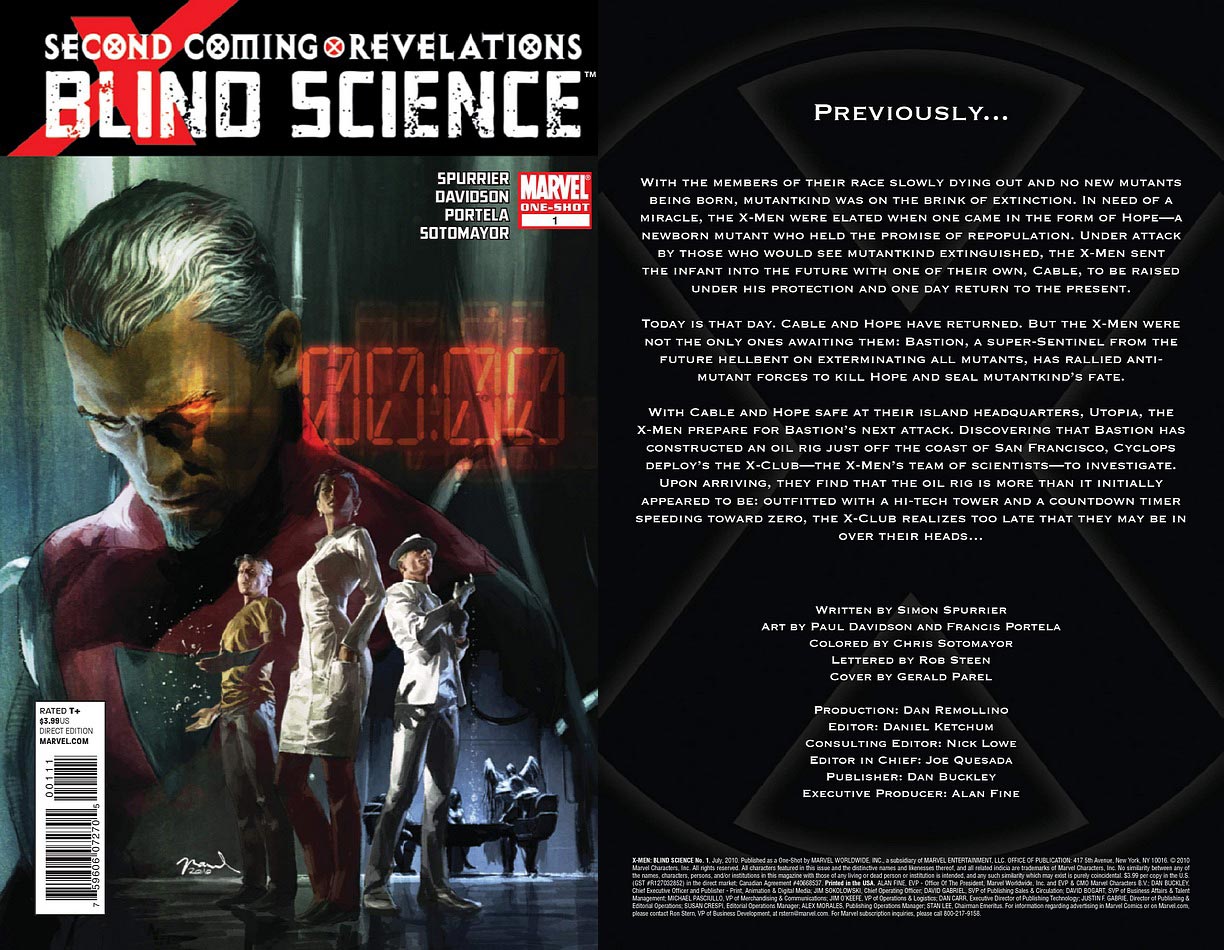 X-MEN: SECOND COMING – REVELATIONS: BLIND SCIENCE #1