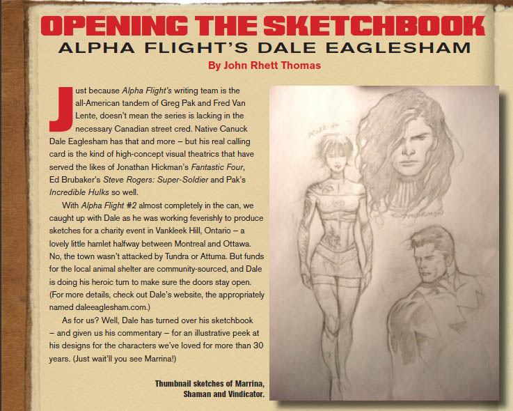 Alpha Flight #1 Sketchbook