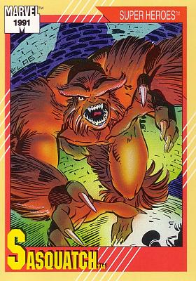 #031 - Sasquatch (Front) by Phil in Marvel Universe II (1991)