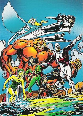 #039 - Alpha Flight (Front) by Phil in Wolverine: From Then Till Now I (1992)