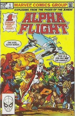 #054 - Alpha Flight (Front) by Phil in Marvel Superhero First Issue Covers (1984)