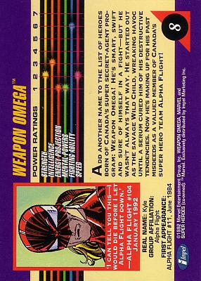 #008 - Weapon Omega (Rear) by Phil in Marvel Universe III (1992)