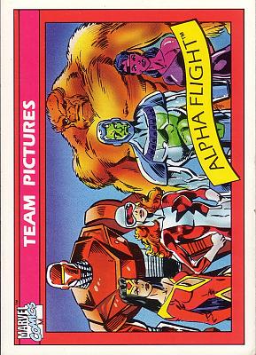 #148 - Alpha Flight (Front) by Phil in Marvel Universe I (1990)