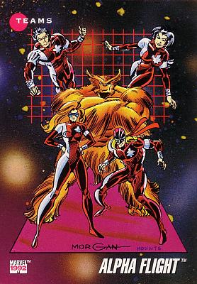 #175 - Alpha Flight (Front) by Phil in Marvel Universe III (1992)