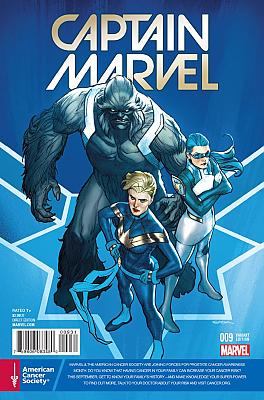 Captain Marvel (2016) #09 Cancer Awareness Variant