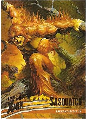 #013 - Sasquatch (Front) by Phil in Fleer Ultra X-Men:Wolverine (1996)
