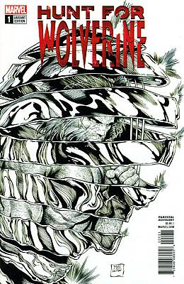 Hunt For Wolverine #1 McNiven Black & White Variant