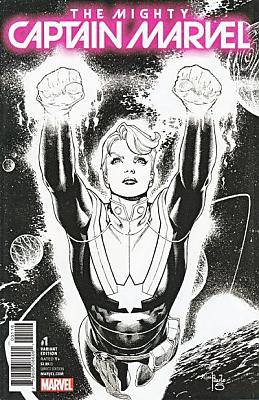 The Mighty Captain Marvel (2017) #01 Siqueira Sketch Variant by Phil in The Mighty Captain Marvel