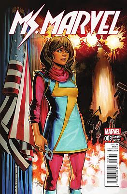 Ms. Marvel (2015) #8 Civil War Re-Enactment Variant by Phil in Ms. Marvel (2015)