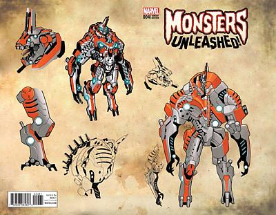 Monsters Unleashed (2016) #4 Larroca New Monster Design Variant