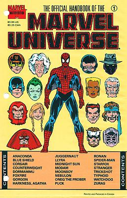 Official Handbook Of The Marvel Universe Master Edition #01