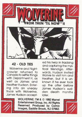 #042 - Old Ties (Rear) by Phil in Wolverine: From Then Till Now I (1992)