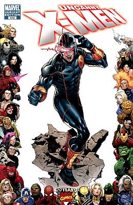 Uncanny X-Men #514 - Marvel 70th Anniversary Frame Variant