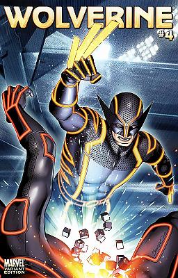 Wolverine (2010 Series) #04 - Tron Variant by rplass in Wolverine (2010 series)