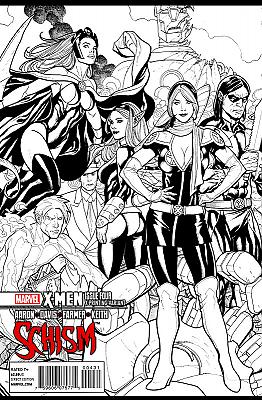 X-Men: Schism #4 - X Printing Variant by rplass in X-Men: Schism